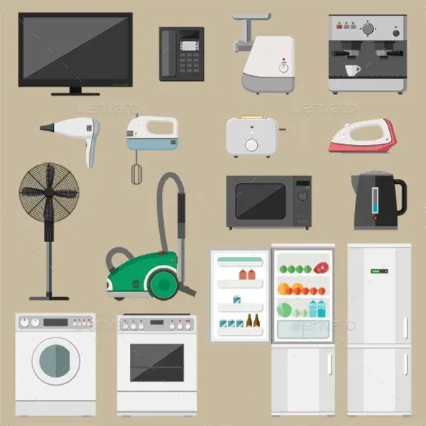 Household Appliance, Vectors | GraphicRiver