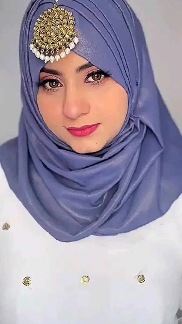 Beautiful wedding hijab style