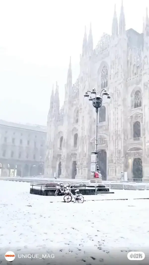 Snowy Milan