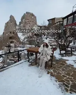 This is how winter in Cappadocia look like