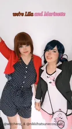 Lila & Marinette forced to get along  (@witchera_ and @nikkihatsunecosplay on YT, TT and IG)
