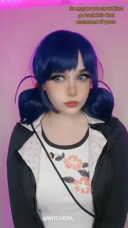 Marinette meets Chloé in alternate universe (@witchera_ on YT, TT and IG)