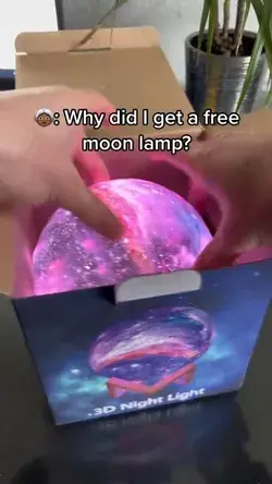 BUY THIS MOON LAMP FROM THE LINK IN BIO