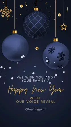 We wish you a Happy New Year 2022 with our Voice reveal | new year greetings new year eve