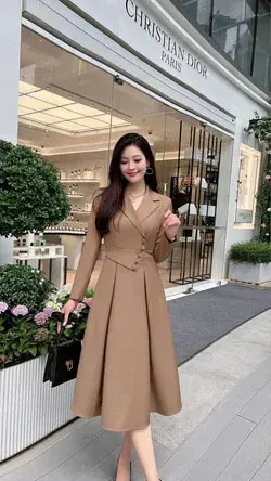beautiful casual tea length dress and new style tea length dress different color design