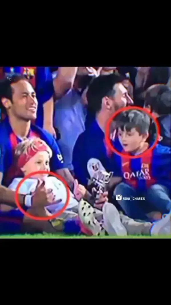 Thiago Messi copying Neymar Jr