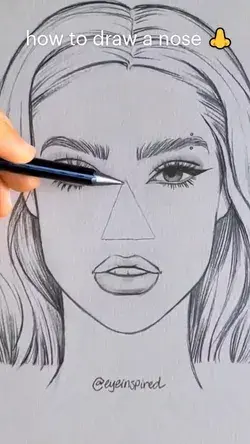 how to draw a nose 👃