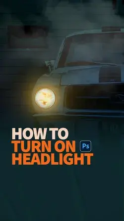 Turn On Car Headlights In Photoshop