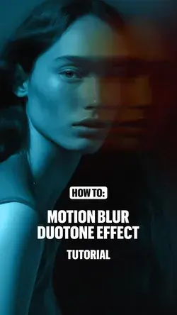 Graphic Design Tip: Motion Blur Effect in Duotone Color