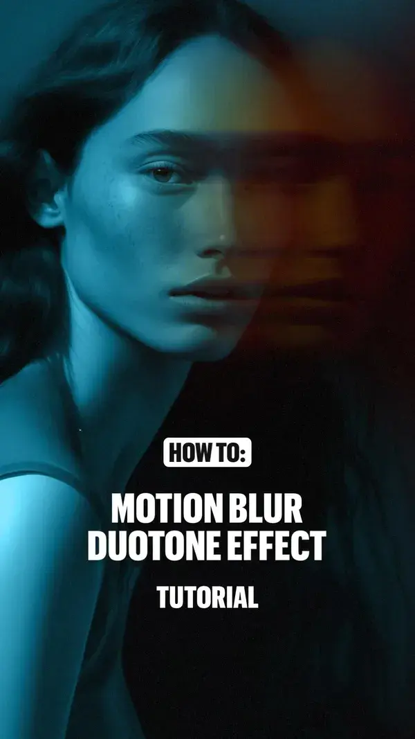 Graphic Design Tip: Motion Blur Effect in Duotone Color