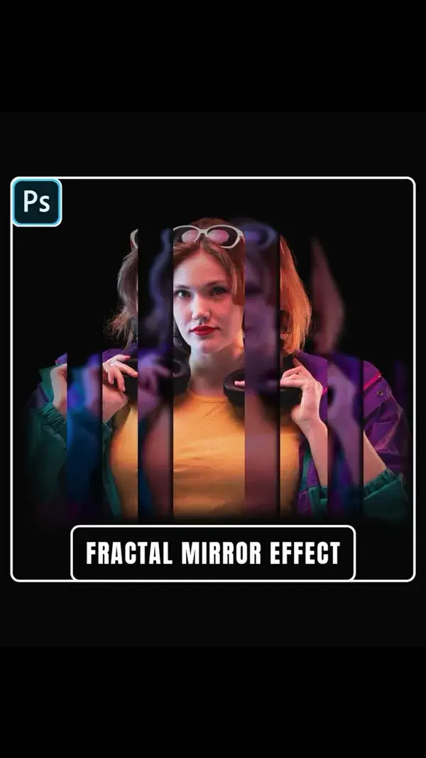 Fractal Mirror Effect in adobe photoshop