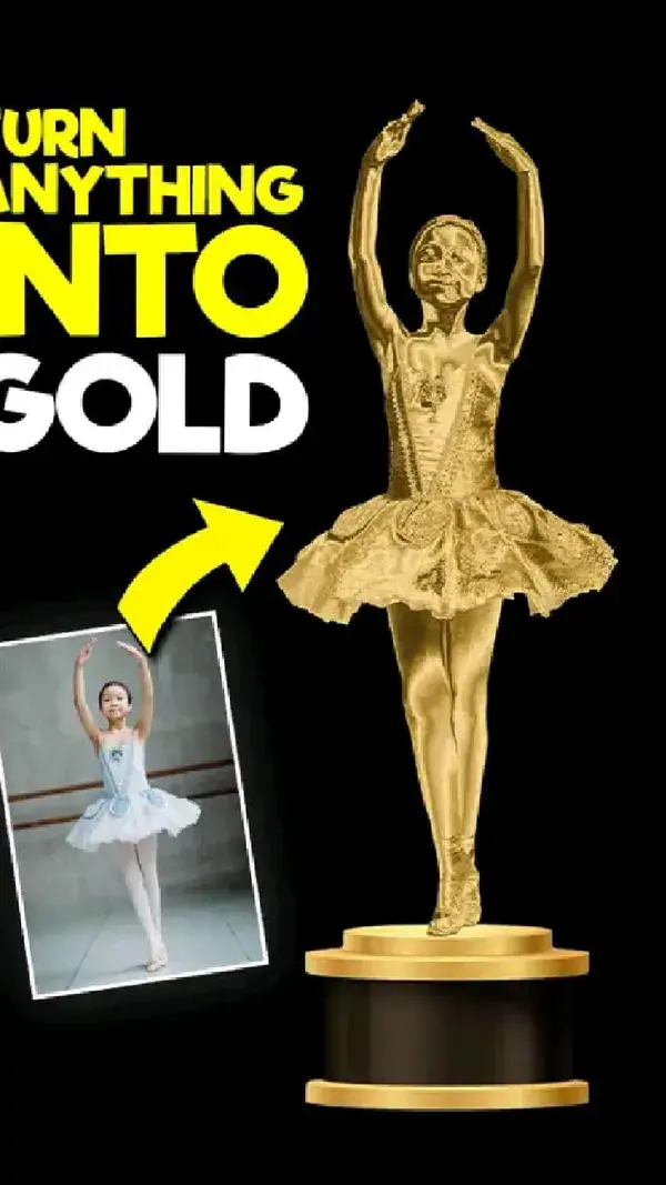 Photoshop: Turn anything To Gold