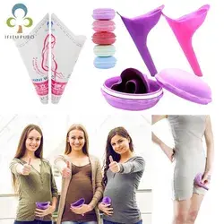 New Women Urinal Outdoor Travel Camping Portable Female Urinal Soft Silicone / Disposable Paper Urination Device Stand Up Pee GYH