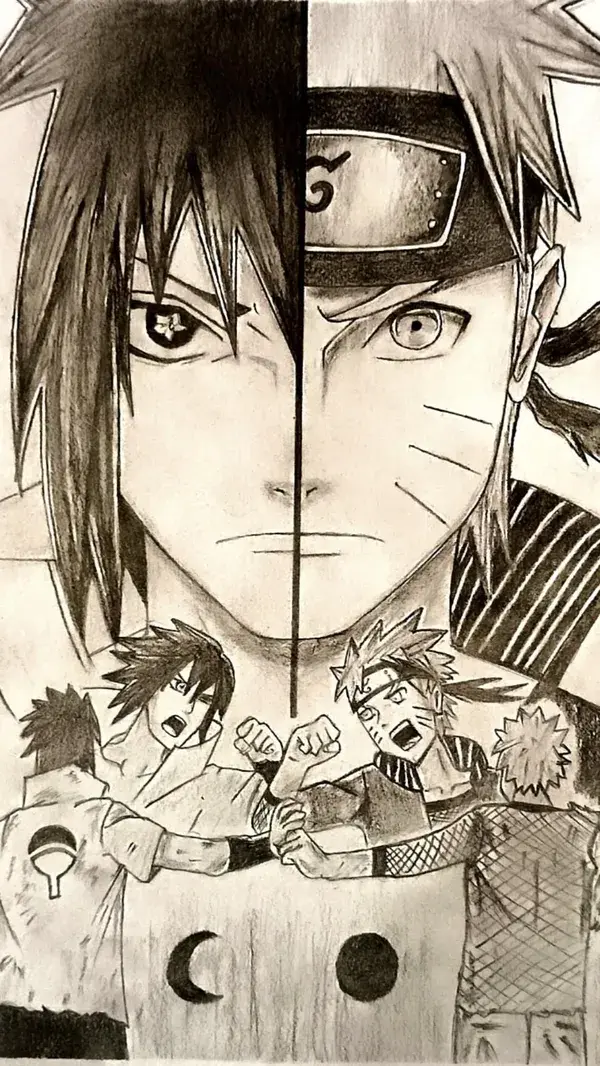 Naruto x Sasuke Sketch
