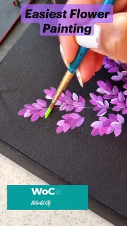 Easiest Flower Painting acrylic