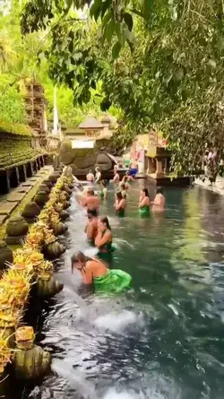 Tirta Empul temple is a Hindu Balinese water temple located near town of Tampaksiring, Bali, Indo