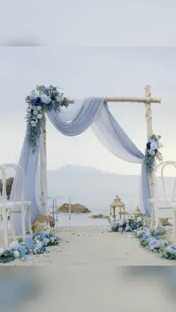 Dusty Blue and Navy-Beach Wedding