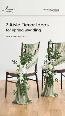 7 Aisle Decor Ideas for  Green Spring Wedding