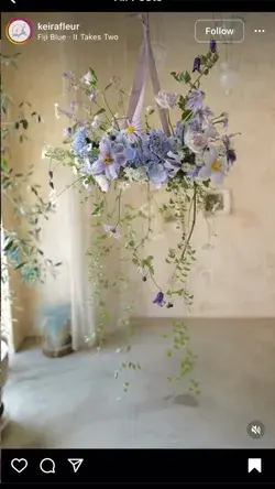 Floral chandelier inspo