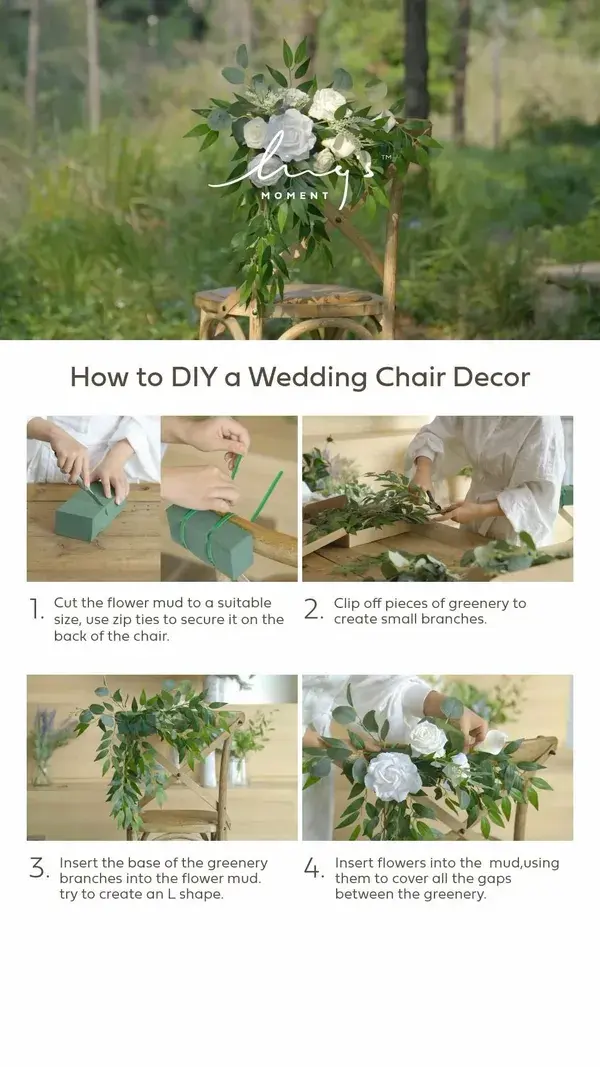 Easy Elegant DIY Wedding Chair Decor