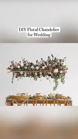 DIY Floral Chandelier for Wedding