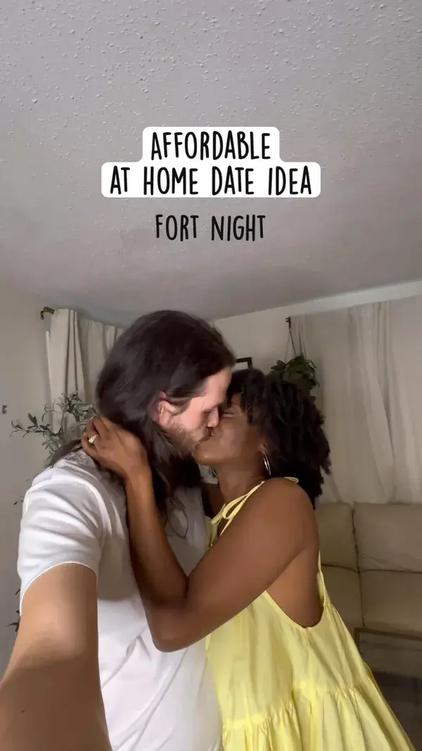 Affordable & romantic at home date night idea fort night