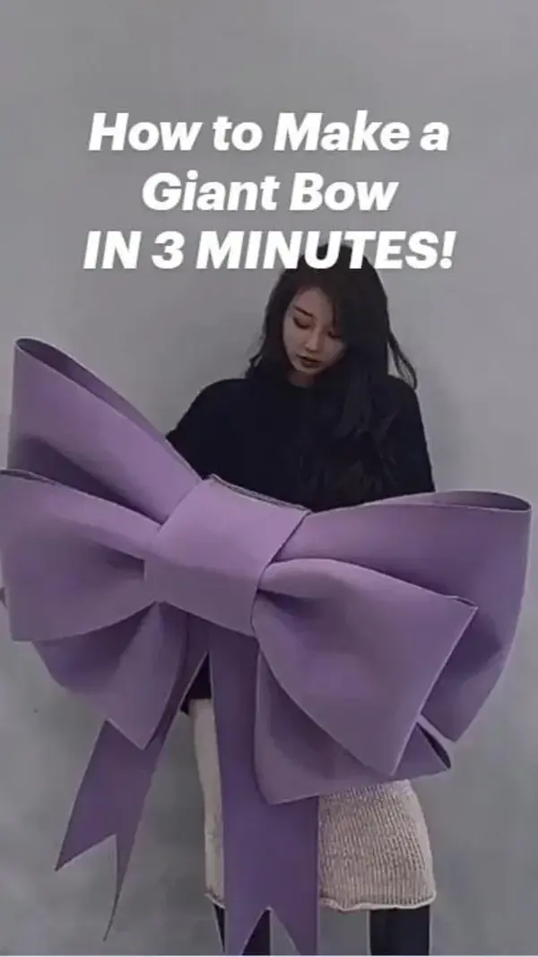 How to Make a Giant Bow IN 3 MINUTES!