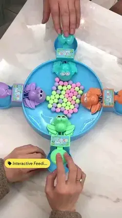 Feeding frog swallow beads Table game 🐸