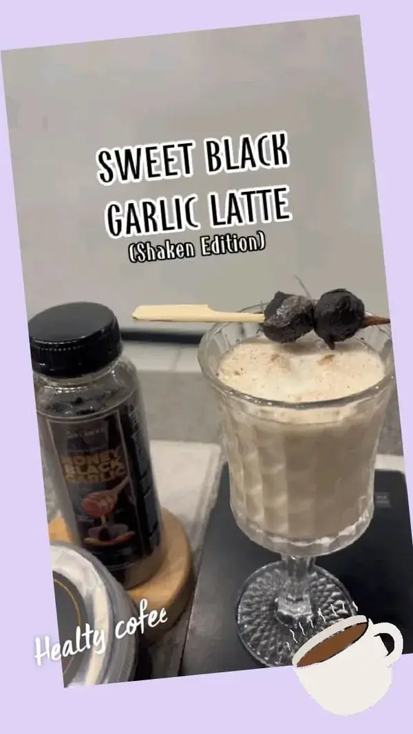 Sweet Black Garlic Lattee