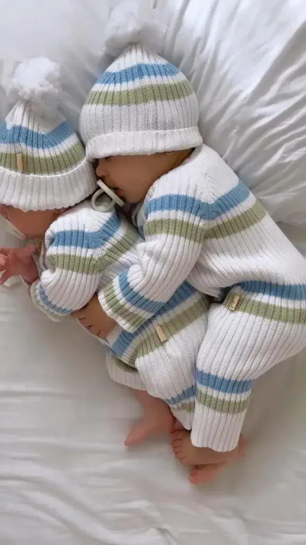 Cute twins sleeping