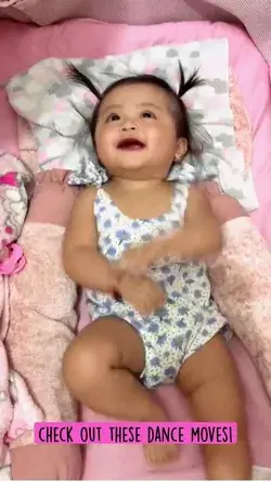Check out these baby dance moves!