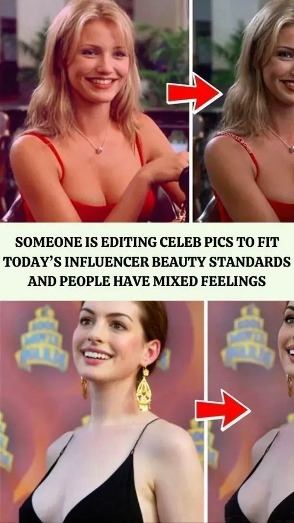 Someone Is Editing Celeb Pics To Fit Today’s Influencer Beauty Standards And People Have Mixed