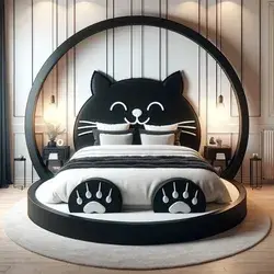 cat shaped bed