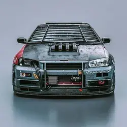 apocalyptic nissan gtr r34!