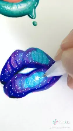 Galaxy Lip Drawing