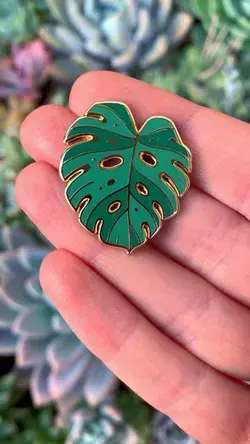 From Painting to Monstera Pin!