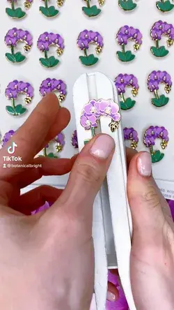 Orchid Enamel Pin – Botanical Bright
