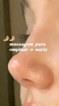 MASSAGEM FACIAL PARA EMPINAR O NARIZ;