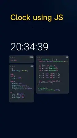 Clock using JavaScript
