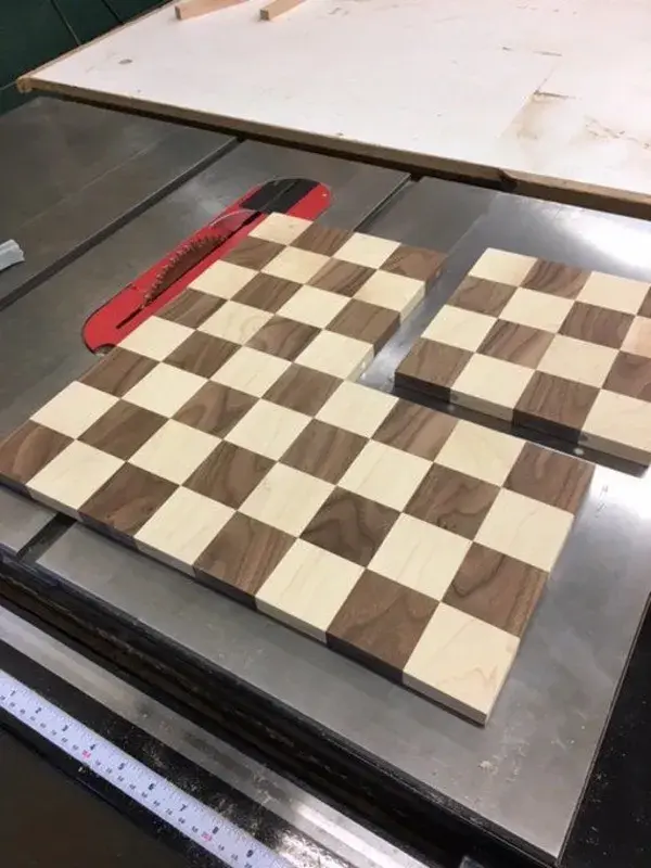 "Tower Series ~ Maple and Walnut Chess Board 1.75" Squares"