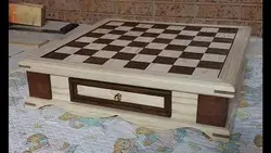 Chess Board ~ with storage .