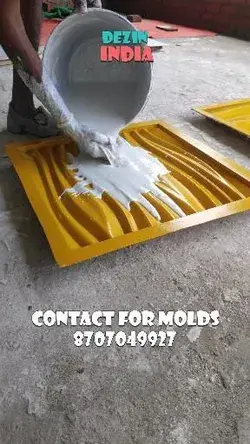 Gypsum 3d Wall Panel Fiber Mold