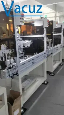 Vacuz Transformer Coil Automatic Teflon Tube Insertion Winding Taping Casing Machine Production Line