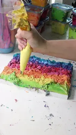 Fun Acrylic Pastry Piping Painting