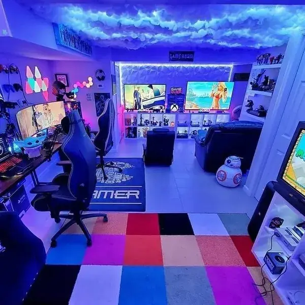 Modern Gaming Setup Idea