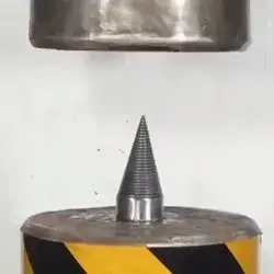 Hydraulic press vs metal