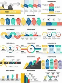 Process Infographic PowerPoint charts