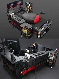 Bauhautte Gaming Bed Setup