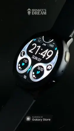 Silver Watch Face for Samsung Galaxy Watch - Watch3 - Galaxy Active - Gear s3