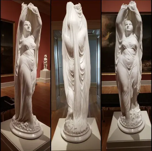 Draped Fabric Statue